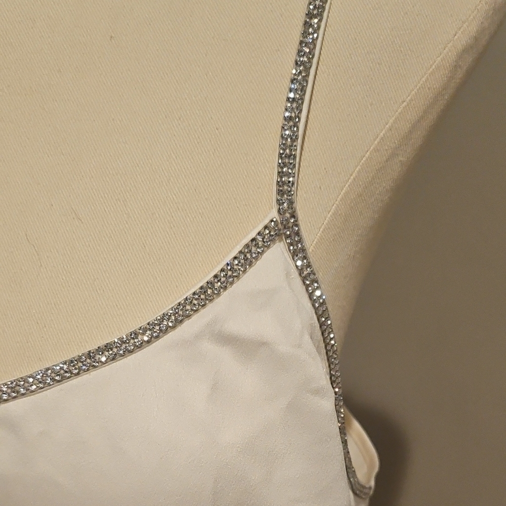 River Island White Satin Chemise - Picture 2 of 5